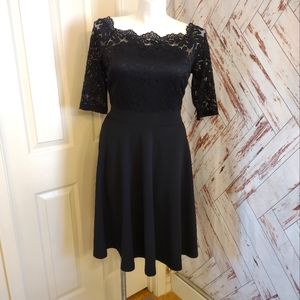 Miss my 🖤fit and flare black beautiful dress size XL